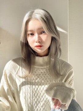 アモレット 天文館店(amoretto) 【amoretto_ yu-ka.】ホワイトグレージュ/ハイトーンカラー