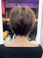 ブレス ヘアデザイン(BLESS hair design)&nbsp;東静岡ショートボブくびれショートイルミナカラー顔周りレイヤー