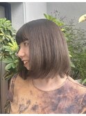 ナチュラルグレージュボブ