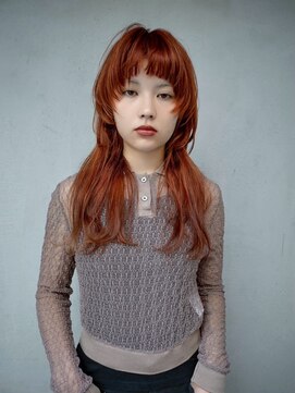 ギークス(GEEKS) 【GEEKS渋谷】ミディアムレイヤー/ウルフ/20代30代/ワンブリーチ