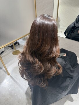 ミヨン 京橋店(miyon) 【miyon】韓国レイヤーカット×暗髪カラー×髪質改善