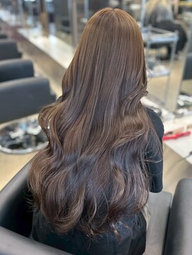 ペレ 原宿(PELE) ダブルカラー/ケアブリーチ/羽エクステ/原宿