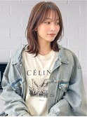シースルーバング×くびれミディアムレイヤー
