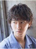 フリックパーマ/ツーブロックショート/韓国風マッシュ