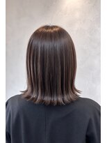 エニル 春日部店(enil) ◎外ハネナチュラルボブ×オリーブグレージュ◎