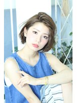 フェリシータ 服部店(felicita) 透明感UP外国人風メルトカラー★かき上げバング大人ボブ