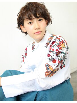 アン ヘア デザイン(un hair design) 【　un  】ショート×ニュアンス×パーマ