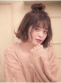 可愛いハーフおだんごアレンジ♪*。【赤羽】