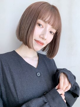 アイティー バイ アルバム 中野店(IT by ALBUM) ストレートスタイル_ラベンダーカラーくびれミディ_38325