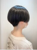 センターパートのモードショート【RENJISHI 宮本】