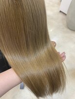 フォルテ 榛原パームス店&nbsp;前髪カタログアンブレラカラーこなれミディーウェーブパーマ