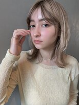 【PARK】抜け感シアベージュ×外ハネミディ