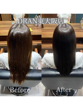 ドラン 東大阪店(DRAN) 【DRAN】髪質改善カラー　before＆after