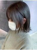 グレージュボブ_外ハネボブセクションカラー_ba363092