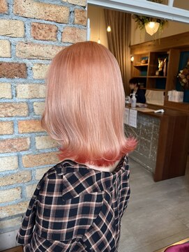 ココロヘアー マド(Cocolo hair MADO) オレンジベージュ×オレンジ|やわらかベージュ/20代/30代/40代