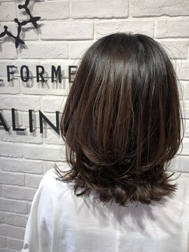 ヘア スパ ビューティー エールフォルム(HAIR SPA BEAUTY YELLFORME) レッド系ブラウンカラー