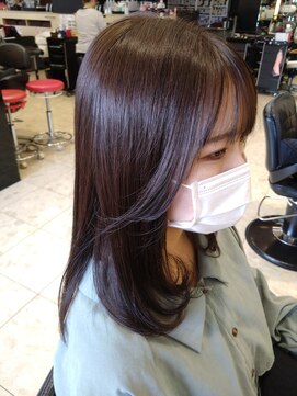 ジャンヌダルク 艶髪ガーリーチョコレート　小顔バング