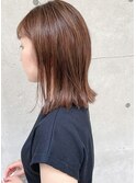 【なかじま ひびき】ベージュシークレットハイライト×ロブ