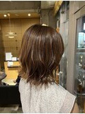 20代30代大人可愛い★ミディアムボブハイライト