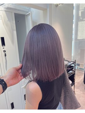 シェリ 天神(CHERIE) 福岡 ブリーチ ベージュ グレージュ ダブルカラー ハイライト