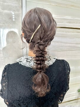 エルバイラビス 大宮(elu by lovis) 《ゆい》結婚式ヘア/ヘアセット/編みおろし/イメチェン