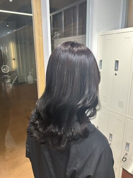 エトバイイオエ(et by ioe) 黒髪/ボブルフ/ネビージュ/小顔/ワンレン/髪質改善/グレージュ