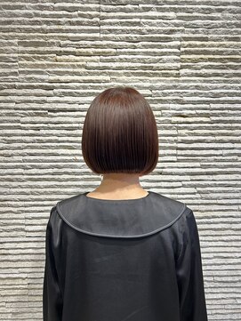 ビス リアン 川口店(Vis lien) ブリーチなしベージュピンクボブミニリタッチ