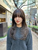 ハオ(hao)&nbsp;オリーブグレージュ×レイヤーカット