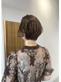 【Nanaka】ショートボブお呼ばれヘア＃ヘアアレンジ編み込み