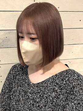 ルノン フィージュ(LUNON fieju) ボブ/ミルクティーカラー/ハイトーンカラー