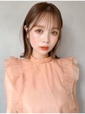似合わせカット艶感シースルーバング薄めバング#320f0329