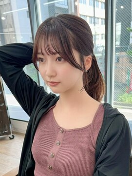 ネオリーブ クーロ(Neolive curro) 韓国前髪顔周り×小顔レイヤー[横浜/縮毛矯正/美髪/イメチェン]