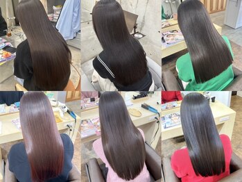 ユイマァル 岡山店(YUIMARL)の写真/癖を押さえてあなた史上最高の美髪に◎《髪質改善ストレート》でダメージレスな仕上がりへ♪