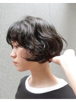 ユルクメゾンシティ 名古屋(JURK MAISON CITY)&nbsp;【ami style】ミニボブ　ドライパーマ　オリーブカラー