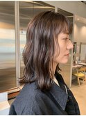 大人可愛いダブルカラーショコラブラウン