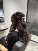 ハーフアップアレンジ