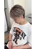 初カラーにオススメミルクティーバレイヤージュセンターパート