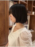 ★黒髪ボブ/海外風フレンチボブ/くびれ小顔ボブ/銀座有楽町20代