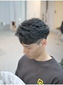 フェザーパーマ/リバースカール/短髪パーマ