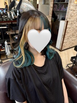 キャラ 池袋本店(CHARA) お洒落なフェイスフレーミング【インナーカラー】