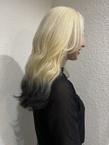 アル 心斎橋(alu)&nbsp;ハイトーン/抜きっぱなし/裾カラー