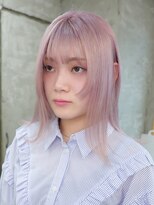 プネル(punel) 胡蝶 裾ウルフレイヤーウルフカットケアブリーチ佐藤