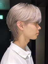 サンクマーケット 渋谷(cinq MARKET) ホワイトブロンドメンズホワイトベージュカラー韓国風メンズヘア