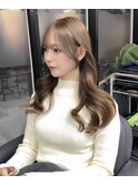 20代30代レイヤーカット　顔まわりカット　ブリーチなしカラー