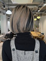 キャロルガーデンズ ボコカ 表参道(Carroll Gardens bococa)&nbsp;【kacho】ブリーチデザイン　ローライト　ボブ