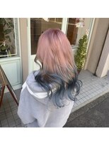 アルマヘアー(Alma hair by murasaki)&nbsp;◎ベビーピンク×ブルーカラー◎