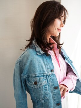 ソワ 四日市(soie) 韓国春ベージュ×レイヤーカット