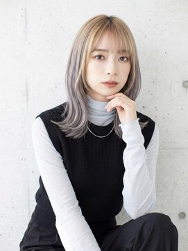 アッシュ 立川店(Ash) 髪質改善/透け感グレージュ/白髪ぼかし/ハイライト/立川駅