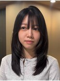 韓国風レイヤーカット/レイヤーカット/セミロングレイヤー