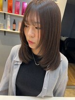 ベルベットヘア 千早店(Velvet hair)&nbsp;髪質改善カラー×グレージュ×顔周りレイヤー【みつ】